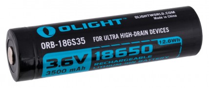 Акумулятор Olight 18650 HDС (10A) 3500mAh 3.6V 12.6 Wh