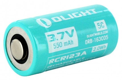 Аккумуляторная батарея Olight RCR123A 550mAh для S1R