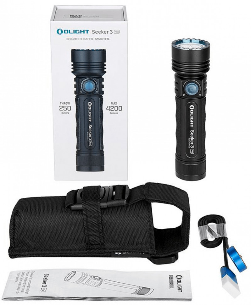 ᐈ Фонарь Olight Seeker 3 Pro Black (23703529) - купить в