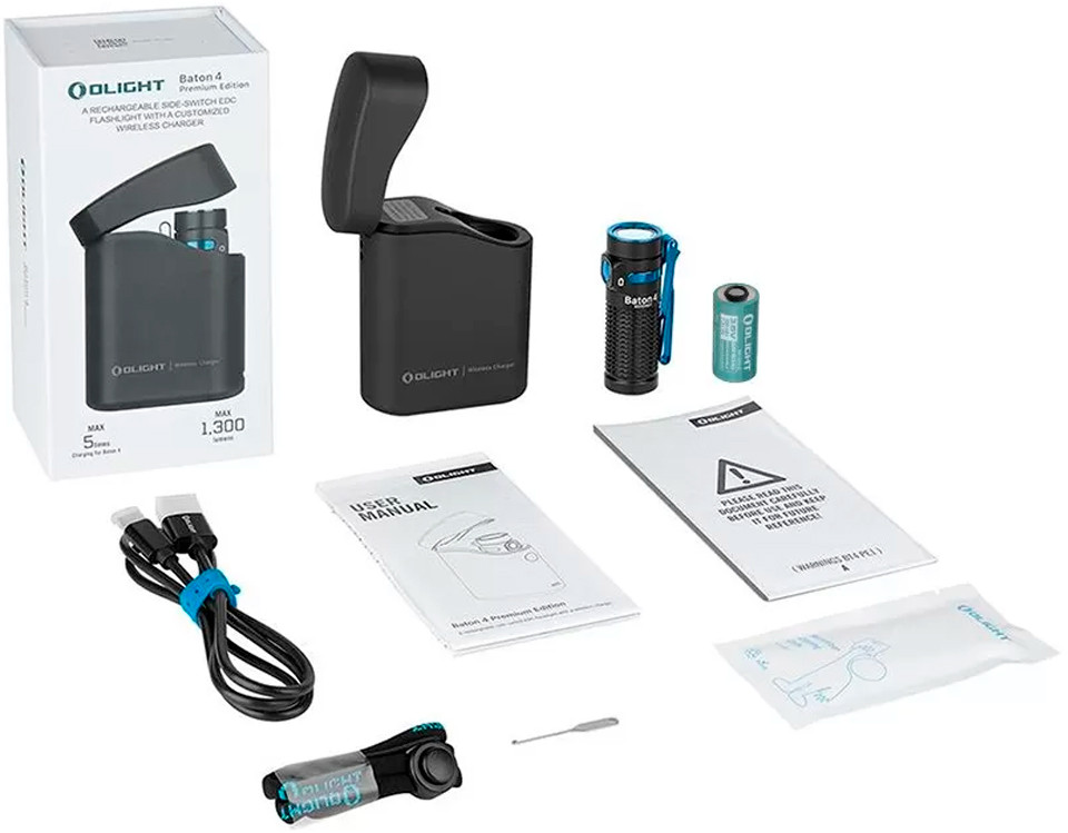 ᐈ Фонарь Olight Baton 4 Premium Black (23704373) - купить в