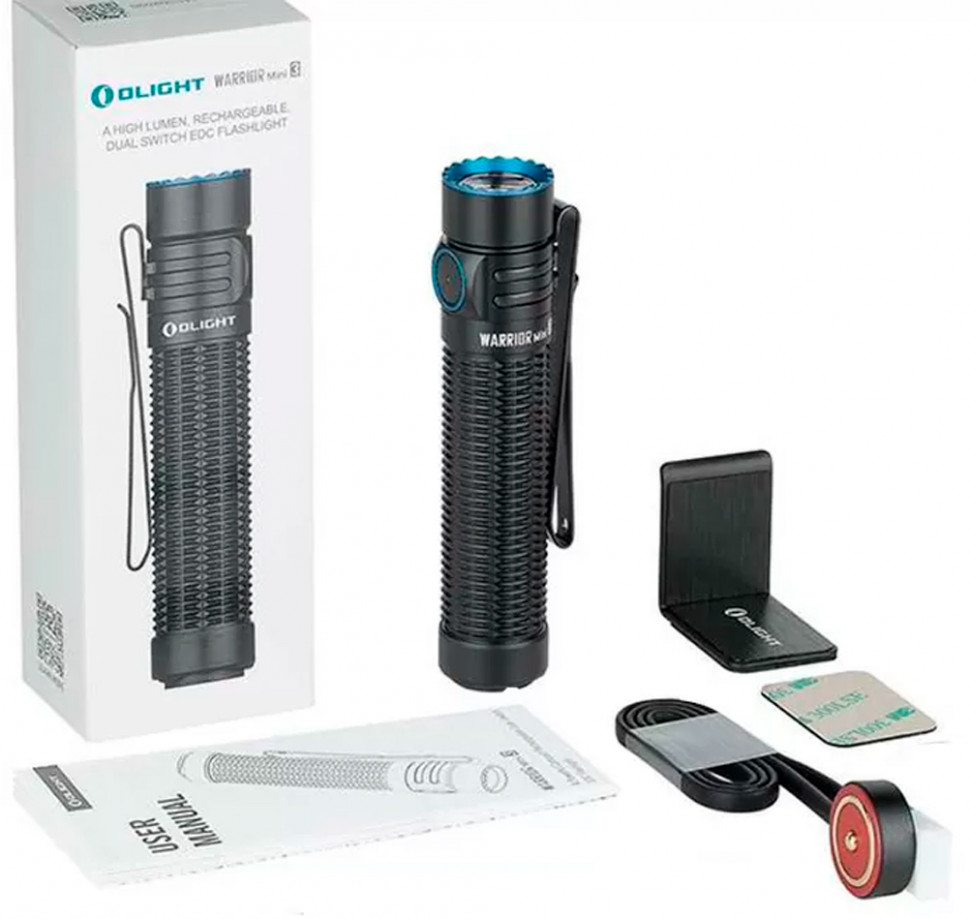 ᐈ Світлодіодний ліхтар Olight Warrior Mini 3 Black - купити в